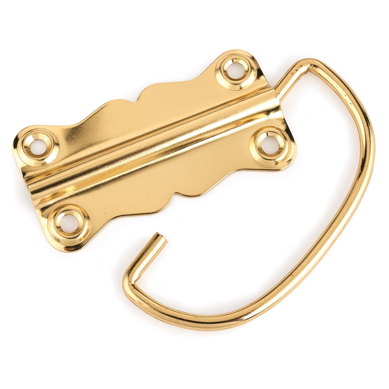 Chest Handle with Screws - Polished Brass Plated